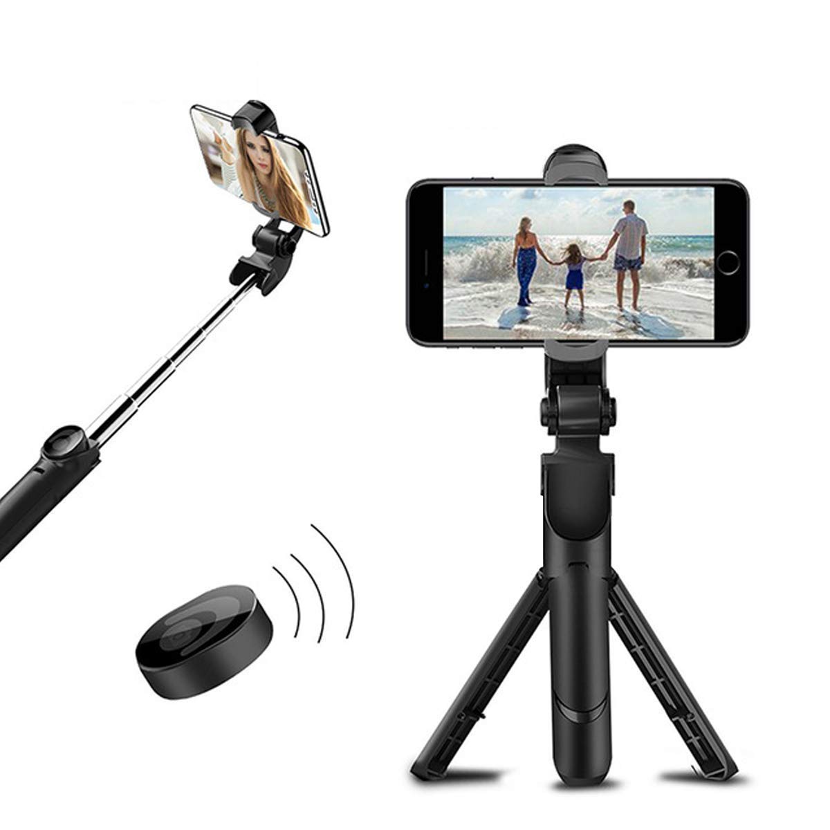 VivoTech™ 3-in-1 Bluetooth Selfie Stick Tripod with Remote